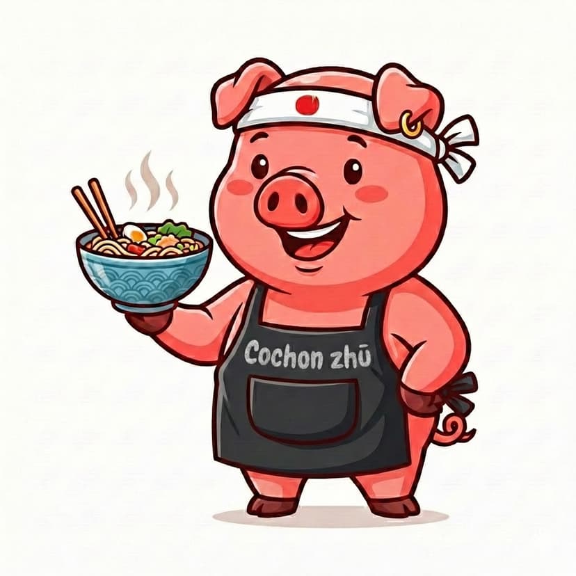 Cochon Zhū — notre mascotte